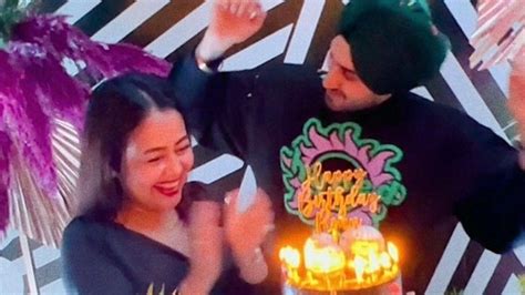 Neha Kakkar Twins With Husband Rohanpreet Singh At His Birthday Party
