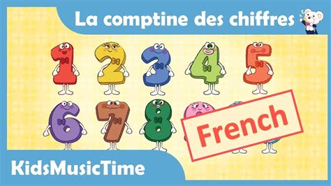 Number Song 1-10 in French | La comptine des chiffres | Learning