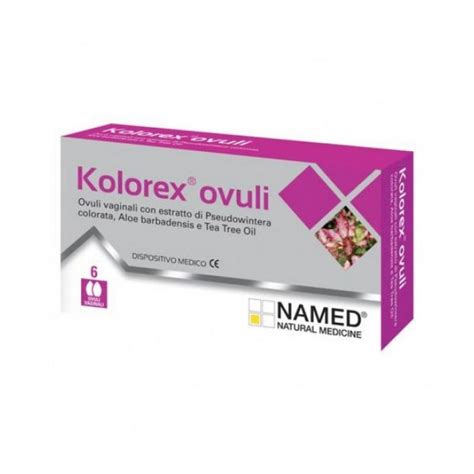 Named Kolorex Ovuli Vaginali Per La Candidosi Alpifarma