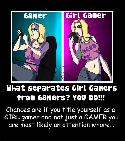 Gamers Vs Girl Gamers By Umbrellaspecter On Deviantart