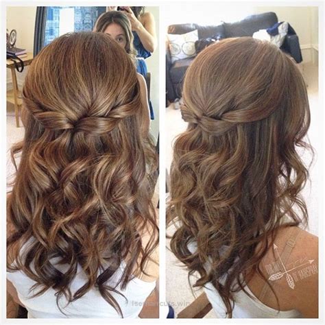 Check It Out Pretty Half Up Half Down Hairstyle For Curly Hair