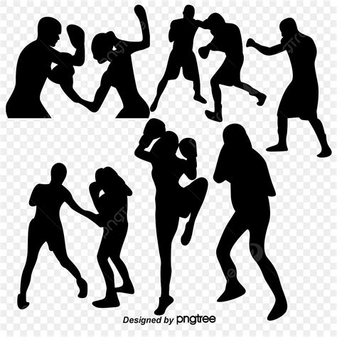 Couple Fighting Silhouette Png Silhouette Picture
