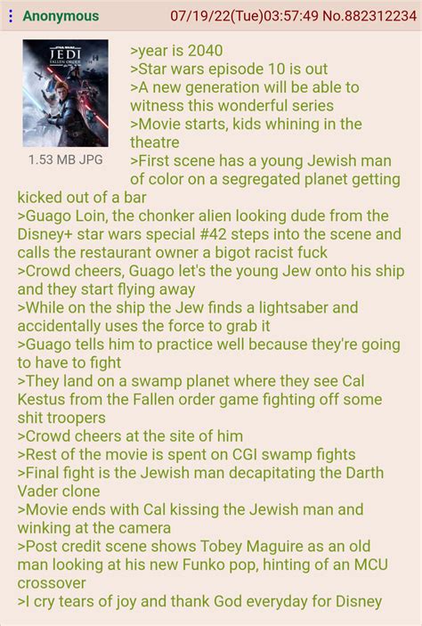 Anon Watches The New Star Wars Movie R Greentext Greentext Stories Know Your Meme