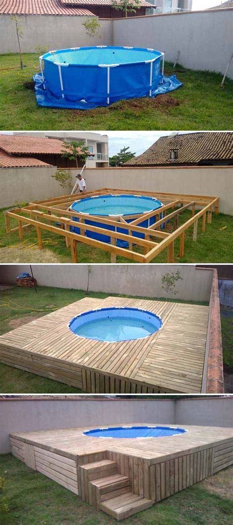 Angi matches you to experienced local pool experts in minutes. Above Ground Pool Deck | Top 19 Simple and Low-budget Ideas For Building a Floating Deck | Do It ...