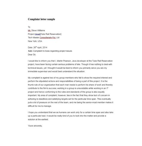 Reviewed by maxenzy on april 26, 2021 rating: Sample Workplace Harassment Complaint Letter | Letter Of Recommendation