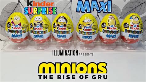 New Kinder Surprise Maxi Eggs Minions 2 The Rise Of Gru 2020 Youtube