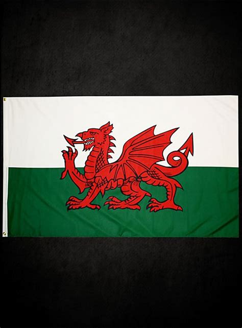 Die exakte form des drachens ist nicht standardisiert. Flagge von Wales