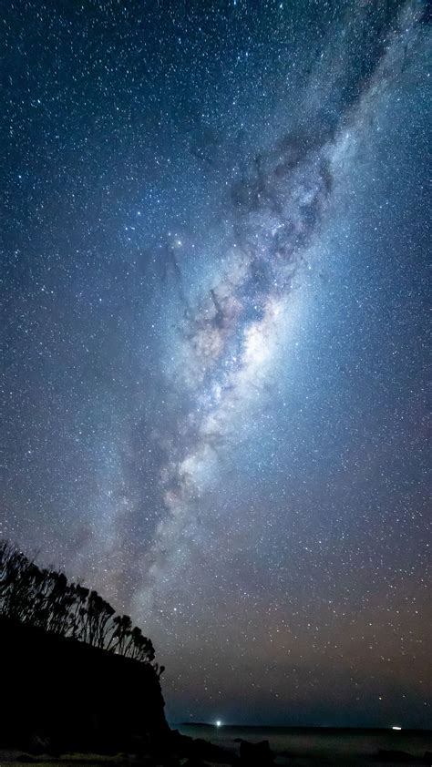 Download Wallpaper 2160x3840 Milky Way Starry Sky Night Samsung