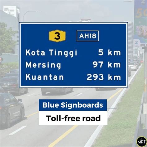 Rupanya Macam Ini Nak Baca Faham Maksud Papan Tanda Lebuhraya Baru Tahu