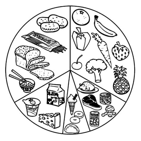 List Of Eating Healthy Food Coloring Pages: List of Eating Healthy Food Coloring Pages