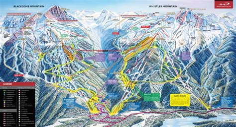 Whistler Blackcomb Trail Map Piste Map Skiing In Whistler