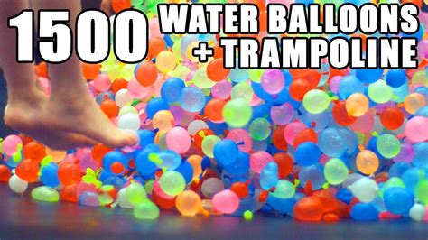 1500 su dolu balon ve trambolinle eğlenceli peri masalı misali görüntüler
