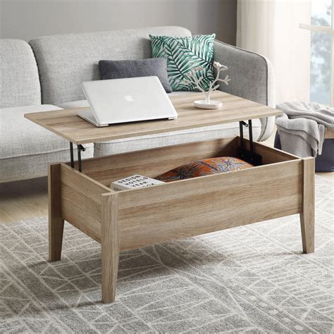 Modern Round Coffee Table With Storage Lift Top Round Coffee Table