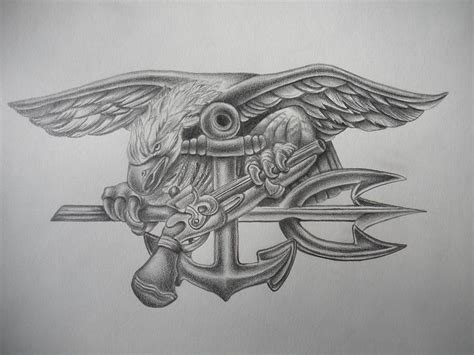 Seal Trident Tattoo Navy Seal Tattoos Trident Tattoo Nautical Art