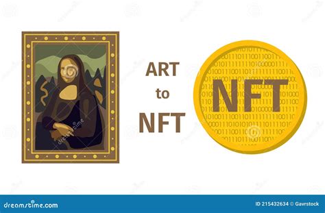 Concept Of Converting A Work Of Art Into A Unique Token Art To Nft
