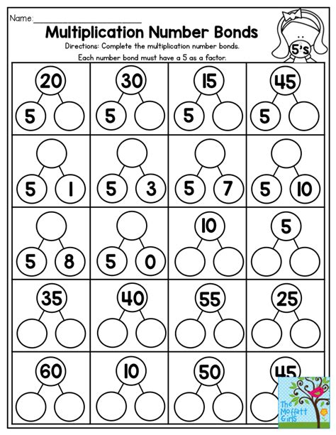 Number Bonds Multiplication And Division Worksheet
