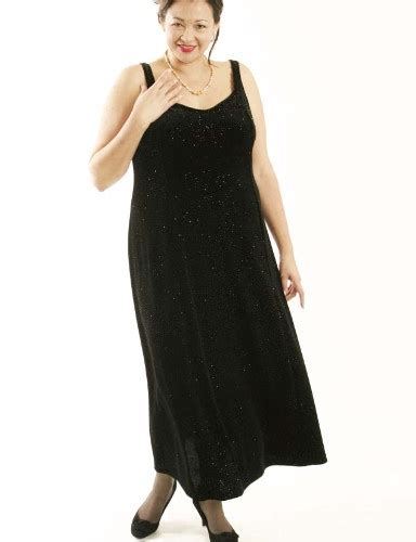 Plus Size Sheath Slip Dress Lycra Velvet Black Gold Sparkles 14 36