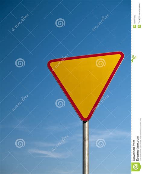 Warning Road Sign Stock Photo Image Of Movement Clouds 19569430