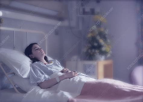 girl in hospital stock image m825 0714 science photo library