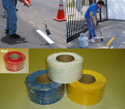 4" Preformed Thermoplastic Pavement Marking Tape Rolls ...