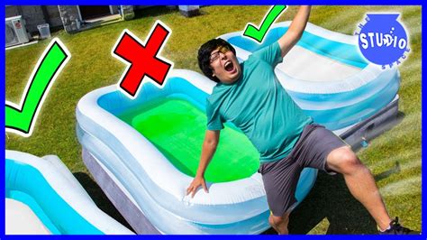 Dont Trust Fall Into Wrong Pool Challenge Youtube