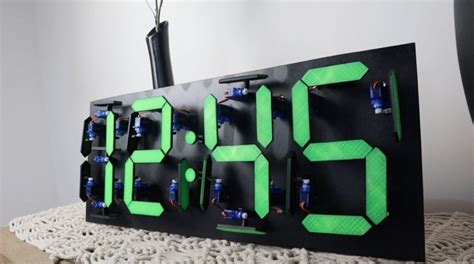 Electromechanical Segment Clock Made With An Arduino And Servos Laptrinhx