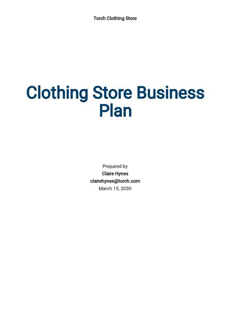 12 Free Clothing Plan Templates Edit And Download