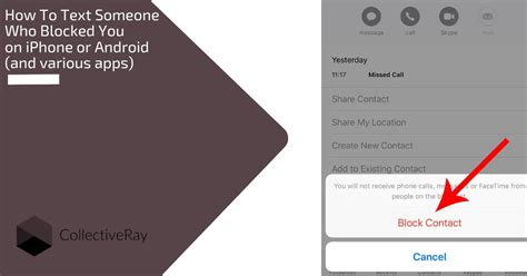 How To Text Someone Who Blocked You On Iphone And Android Apps