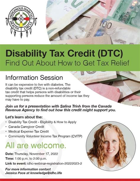 Disability Tax Credit Dtc Info Session Idhc