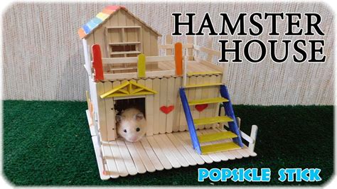 Diy Rainbow Hamster House Popsicle Stick Hamster House Youtube
