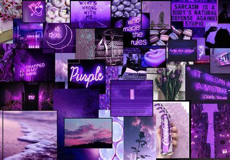 Purple Aesthetics Computer Wallpapers Wallpapers Com