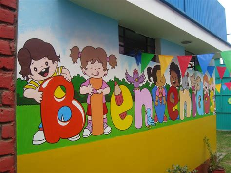 Resultado De Imagen Para Murales Infantiles Para Colegios Arte De