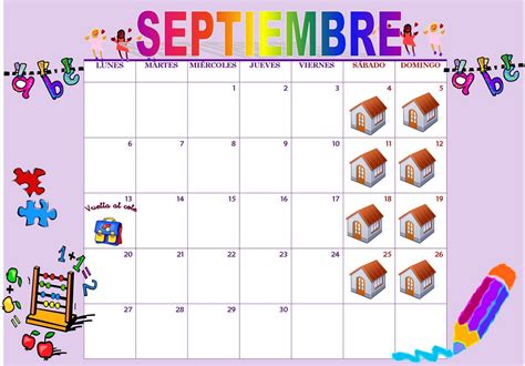 Juani Maestra Infantil Calendario Septiembre