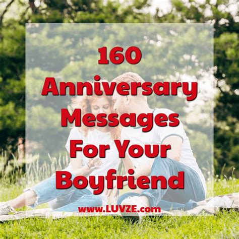 160 Sweet Anniversary Messages For Boyfriend Anniversary Message