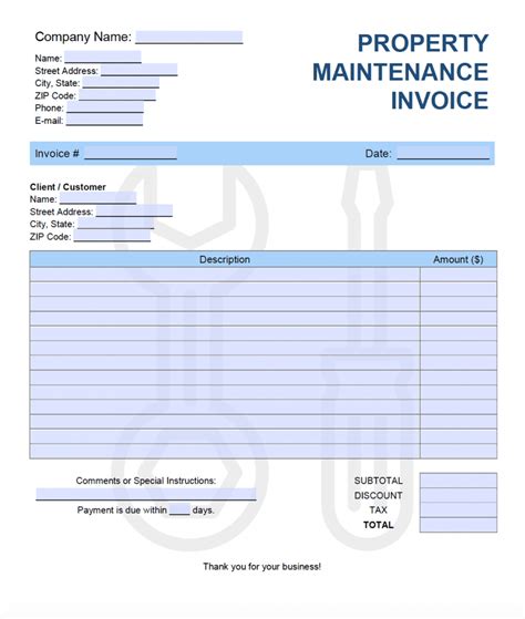 From the perspective of a management committee, collecting and calculating the maintenance fee from residents becomes an issue when there are defaulters. Free Property Maintenance Invoice Template | PDF | WORD ...