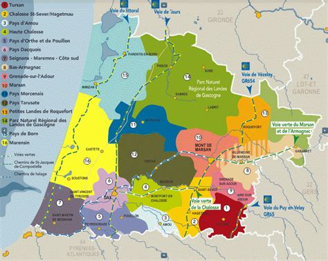 Pour toute utilisation sur un site. Carte - Département Landes » Vacances - Guide Voyage