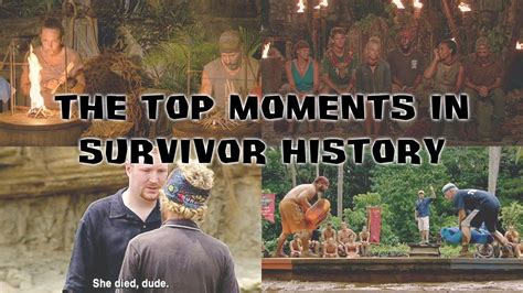 Ranking The Top Moments In Survivor History Youtube