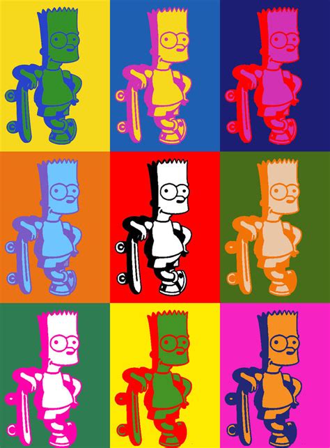 Andy Warhol Bart Simpson By Darklight Photos On Deviantart