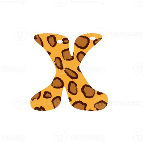 Free Leopard Print Alphabets And Number 10884058 Png With Transparent