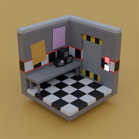 Simplistic Fnaf 1 Office Made With Blender Office Model By Me