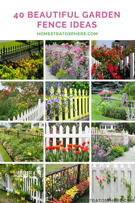 40 Beautiful Garden Fence Ideas Small Garden Fence Diy Garden Fence