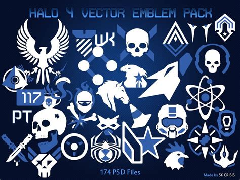 Halo 4 Vector Emblem Pack Halo
