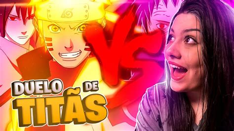 Naruto E Sasuke Vs Madara E Obito Duelo De Titãs I React Youtube