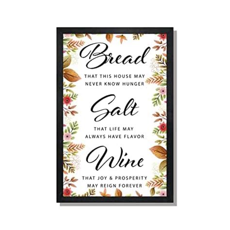 Bread Salt Wine Sign Its A Wonderful Life Quote