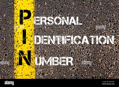 Acronym Pin Personal Identification Number Stock Photo Alamy