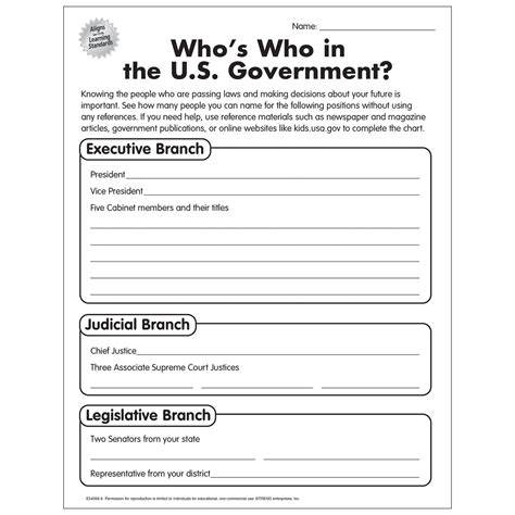 Branches Of Government Worksheet Pdf