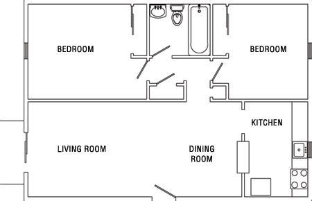 House plans with inlaw suite. 2 bedroom in law suite plans - Google Search | Apartment floor plan, In law suite, Apartment layout