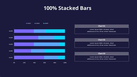 100 Stacked Bar Chart Set