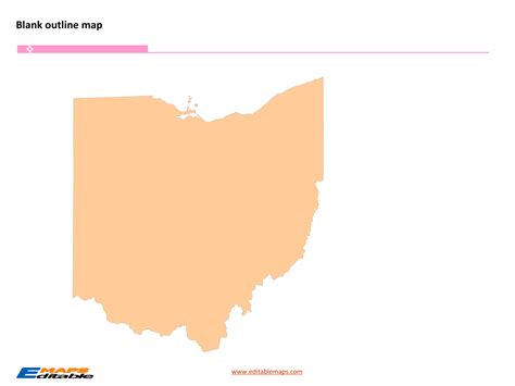 Ohio Map Editable Powerpoint Maps