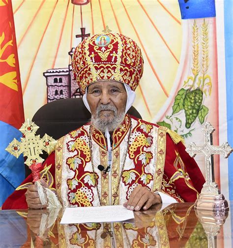 Abune Qerlos Gives Benediction Eritrea